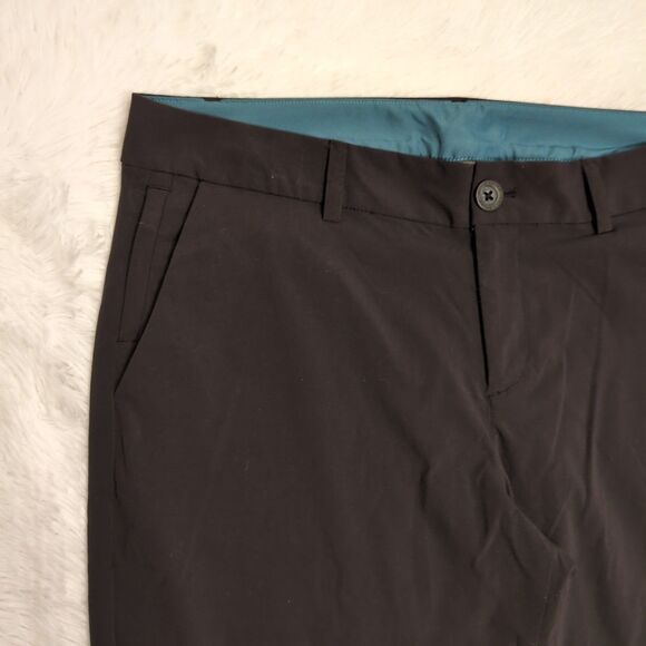 Eddie Bauer Travex Ankle Pants Womens 8‎ Black Nylon Stretch Pocket Outdoor Hike - Picture 2 of 14